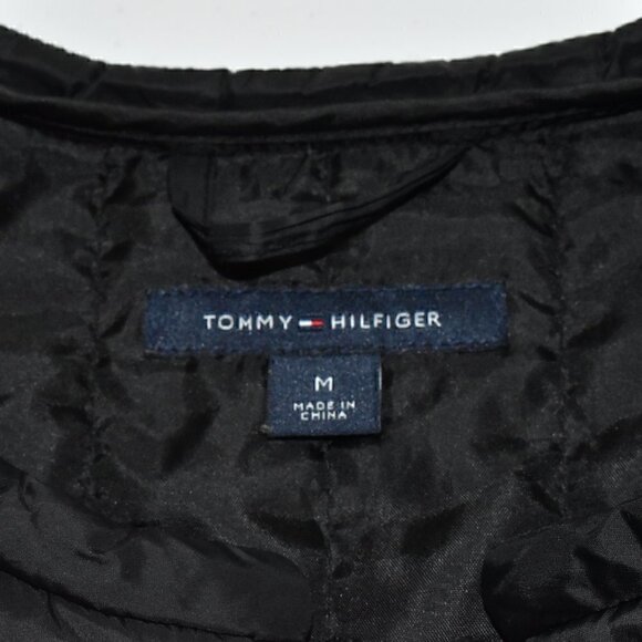 Tommy Hilfiger Down Puffer Coat Jacket Black Size M - Picture 3 of 12